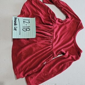 12-18 EEUC LS Red Ribbed Twirl